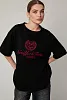 Футболка oversize с круглым вырезом