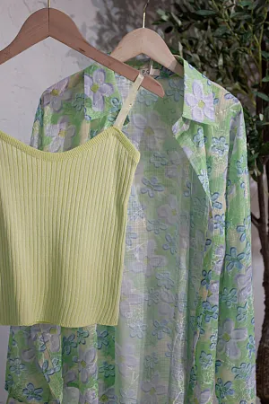 Комплект oversize рубашка и топ