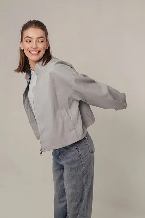 Куртка из искусственной кожи
