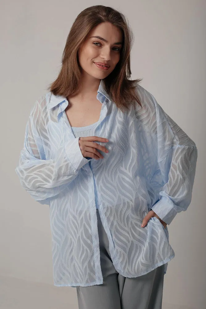 Комплект рубашка и топ oversize