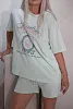 Костюм oversize футболка и шорты