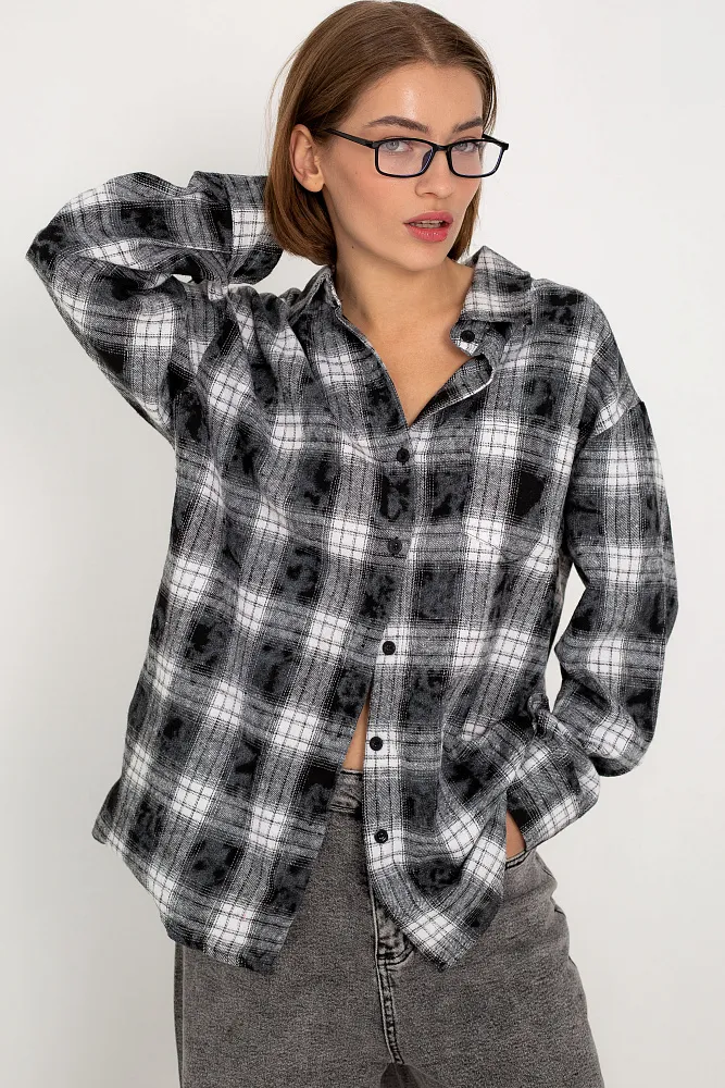 Рубашка в клетку oversize