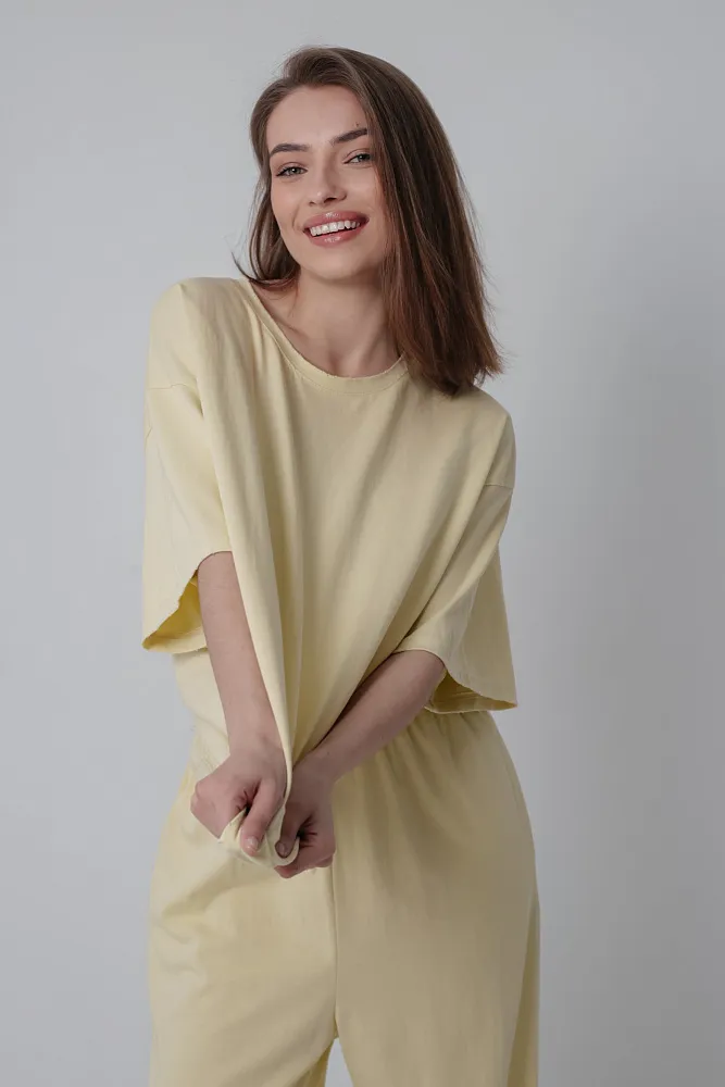 Костюм футболка и брюки oversize