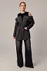 Рубашка с открытыми плечами oversize 
