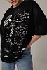 Футболка oversize с пайетками
