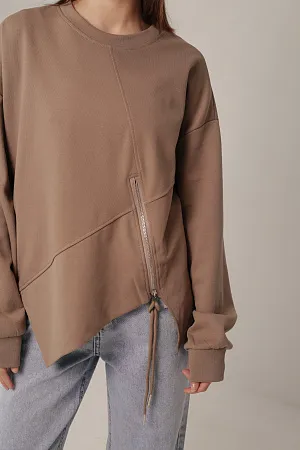 Хлопковый лонгслив oversize