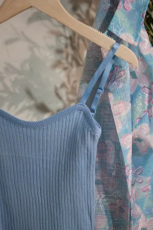Комплект oversize рубашка и топ