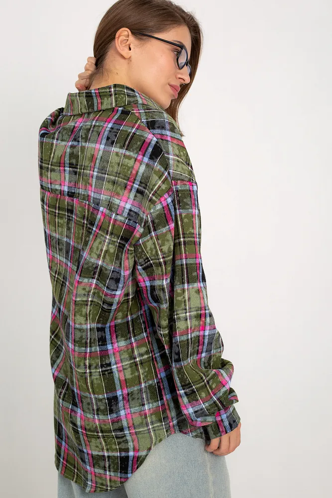 Рубашка в клетку oversize