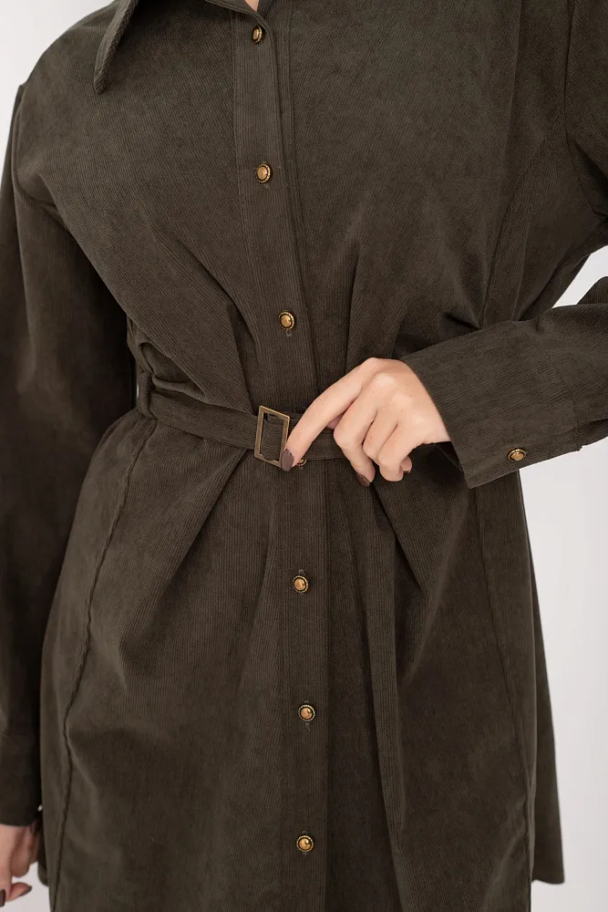 Платье с ремнем oversize