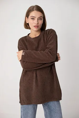 Лонгслив удлиненный oversize