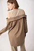 Рубашка с открытыми плечами oversize 