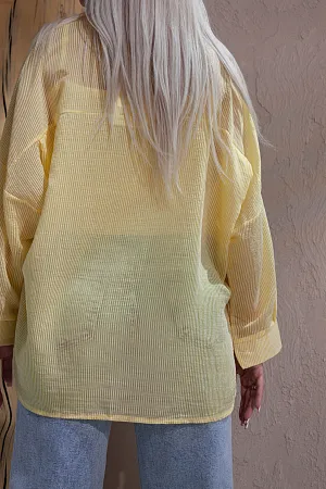 Комплект oversize рубашка и топ