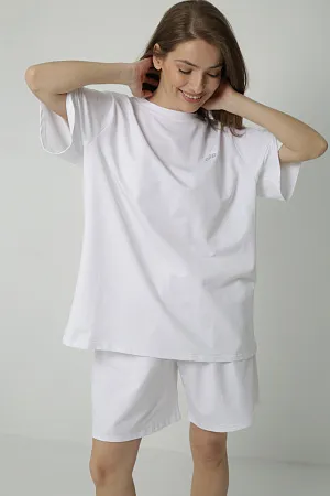 Костюм футболка и шорты oversize