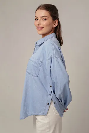 Рубашка джинсовая oversize
