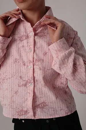 Комплект oversize рубашка и топ