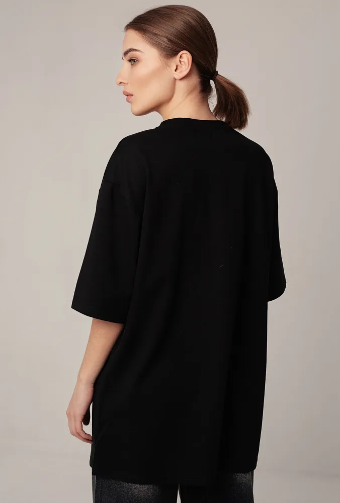Футболка oversize с принтом мишки