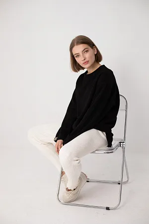 Леггинсы в рубчик oversize