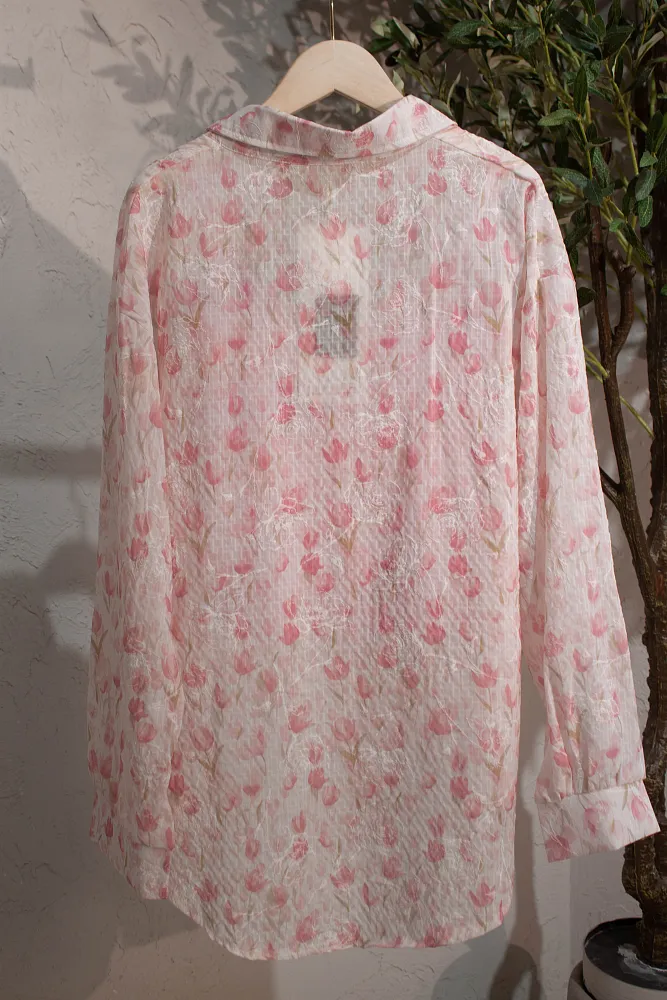 Комплект oversize рубашка и топ