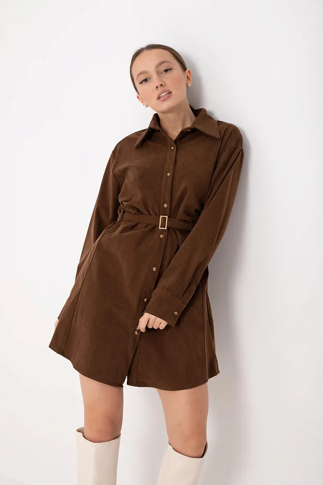 Платье с ремнем oversize