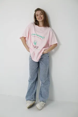 Хлопковая футболка oversize