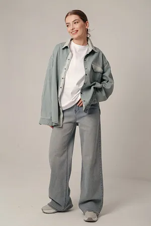 Рубашка джинсовая oversize