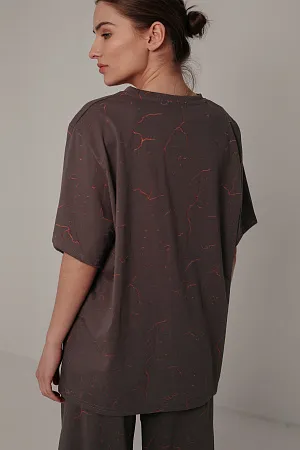 Костюм футболка и брюки oversize