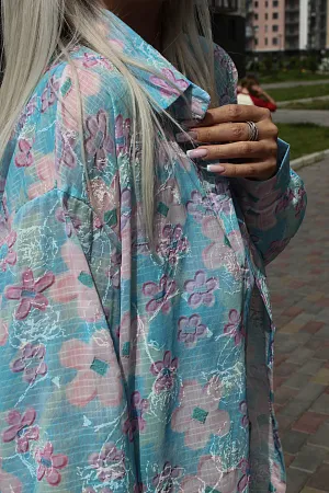 Комплект oversize рубашка и топ