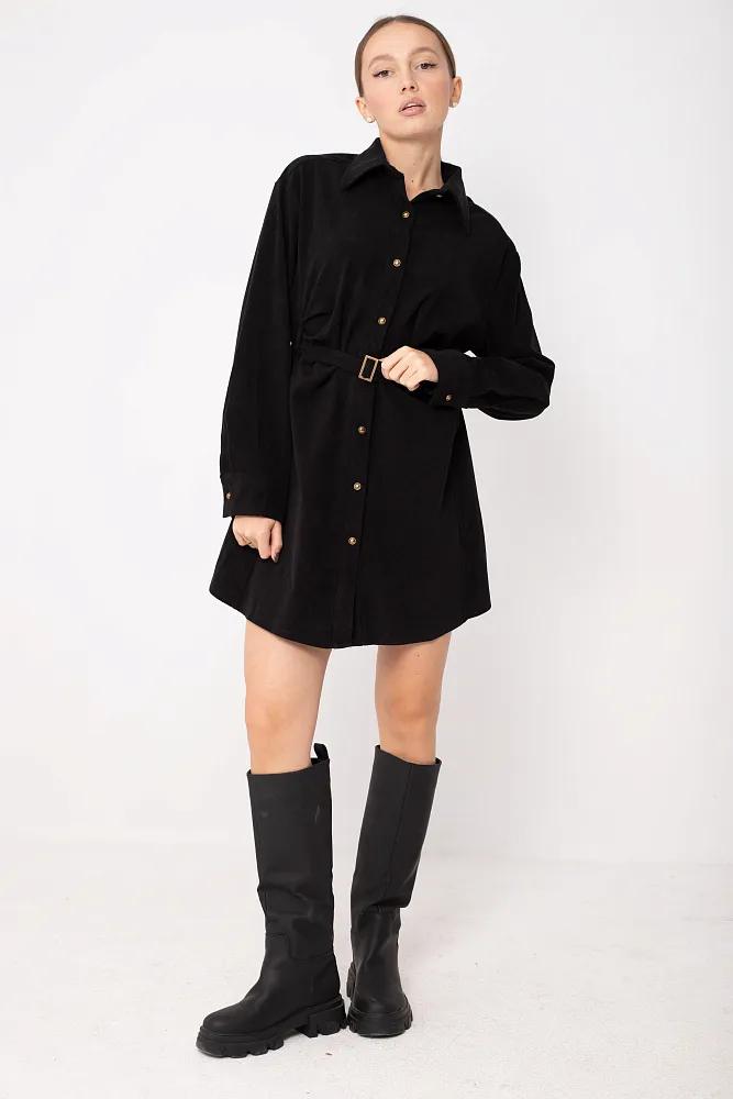 Платье с ремнем oversize