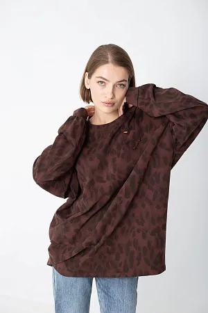 Лонгслив oversize свободного кроя