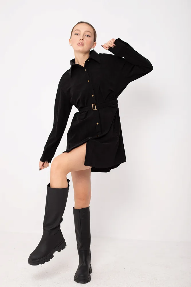Платье с ремнем oversize