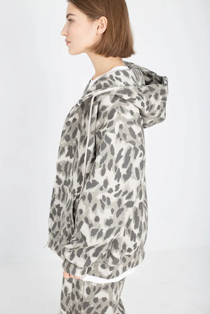 Худи oversize на молнии