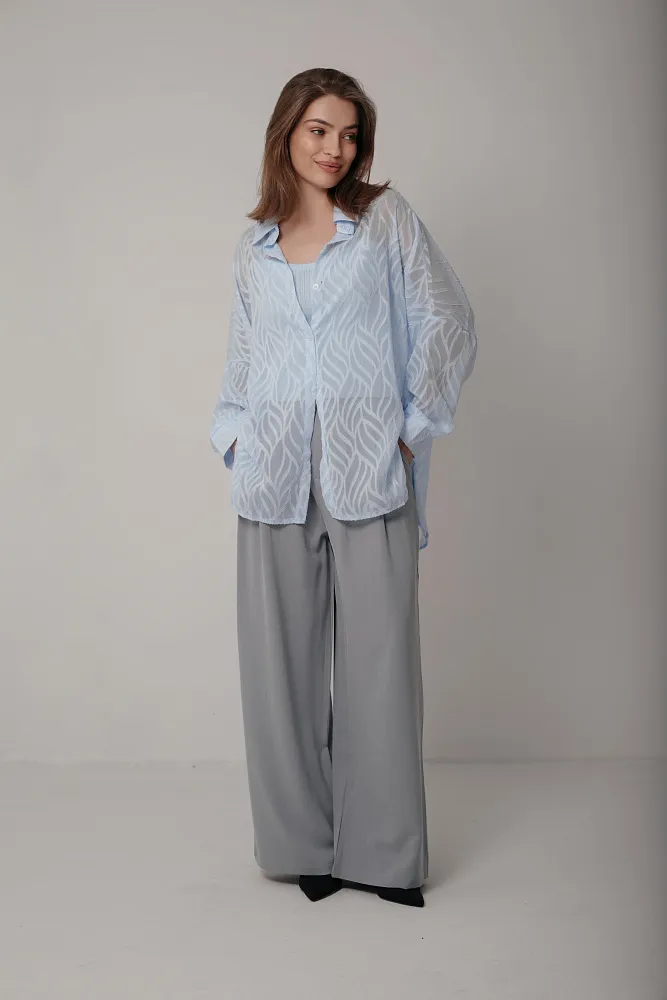 Комплект рубашка и топ oversize