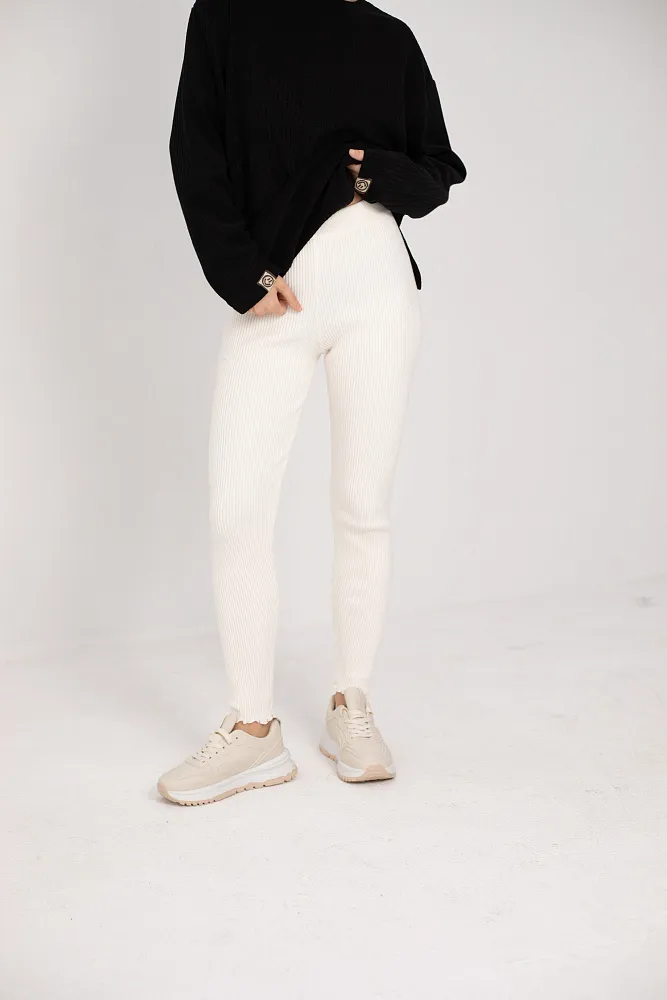 Леггинсы в рубчик oversize