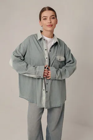 Рубашка джинсовая oversize