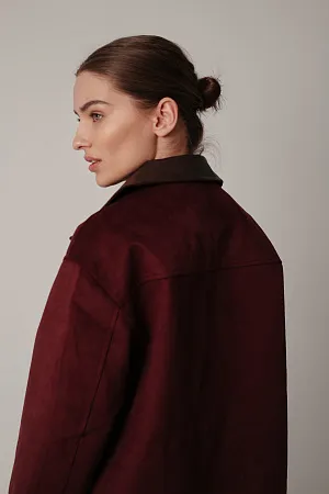 Куртка из искусственной замши