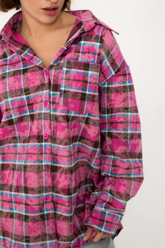 Рубашка в клетку oversize