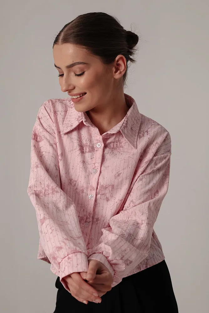 Комплект oversize рубашка и топ