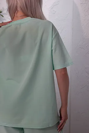 Костюм oversize футболка и шорты