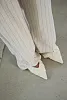 Брюки из льна в полоску