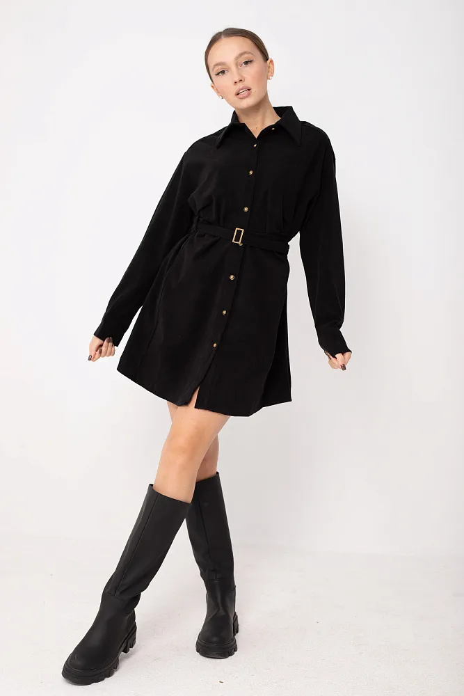 Платье с ремнем oversize