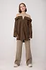Рубашка с открытыми плечами oversize 