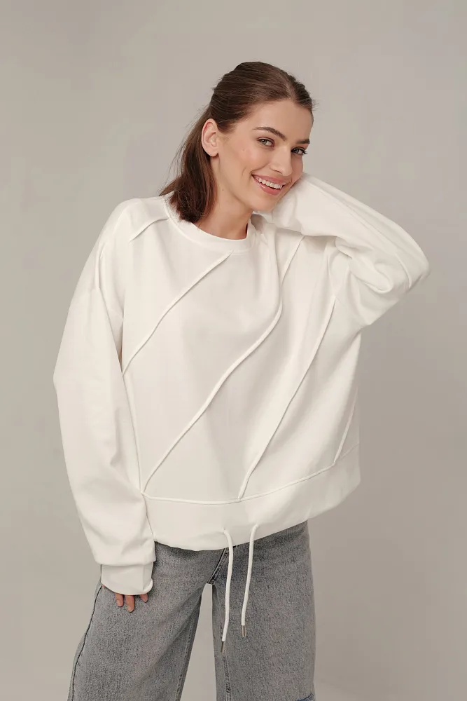 Хлопковый лонгслив oversize