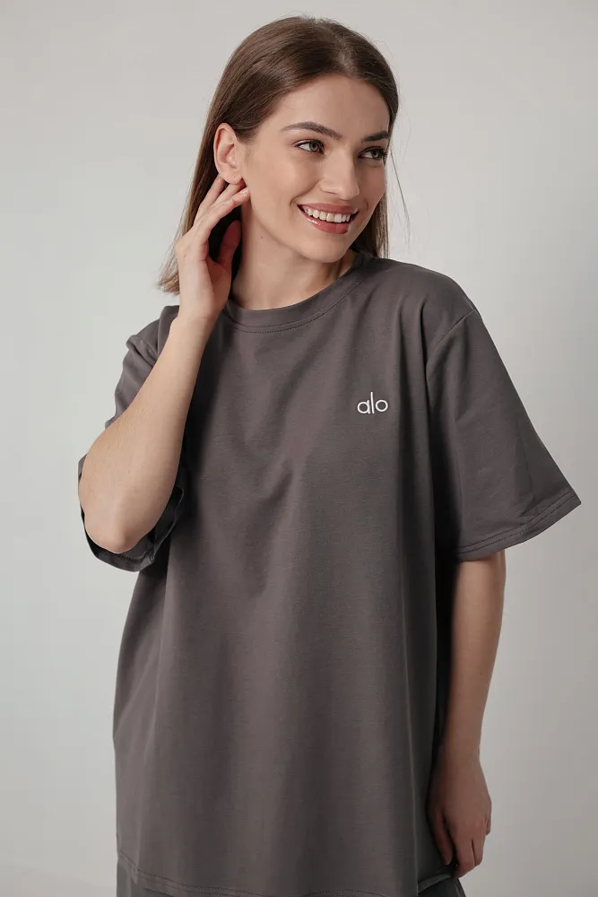 Костюм футболка и шорты oversize