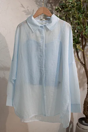Комплект oversize рубашка и топ