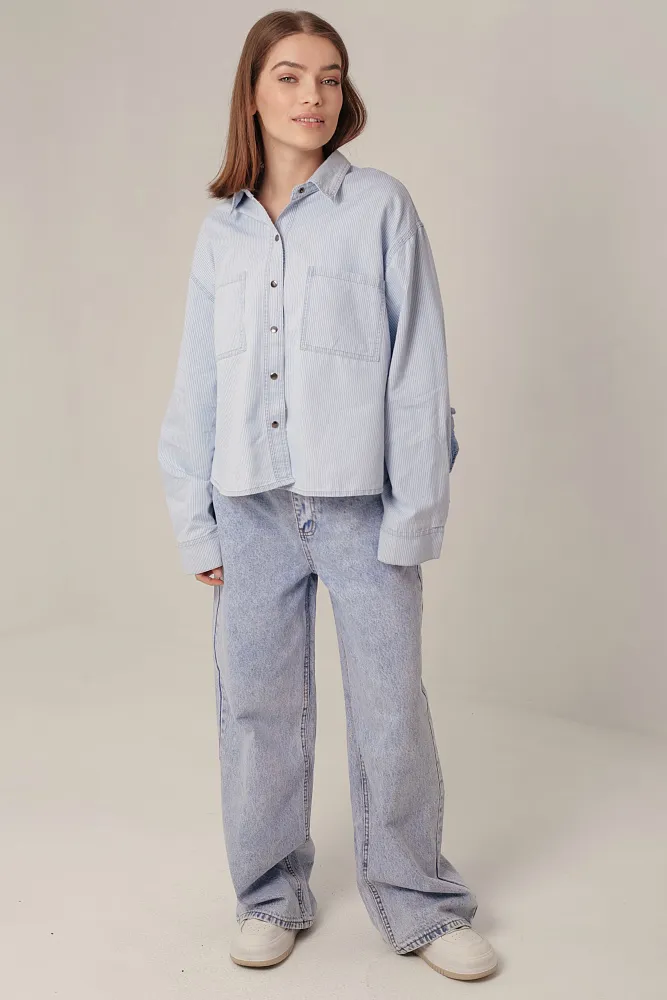 Рубашка джинсовая oversize