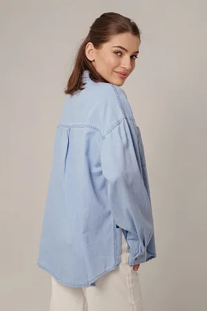 Рубашка джинсовая oversize