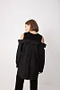Рубашка с открытыми плечами oversize 