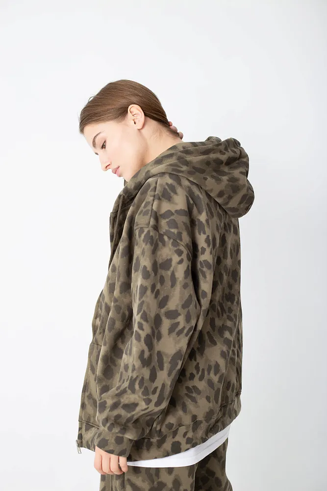 Худи oversize на молнии