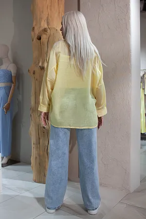 Комплект oversize рубашка и топ