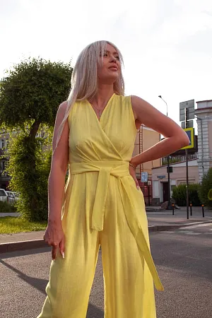 Комбинезон льняной